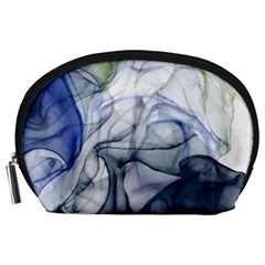 Blue Alcohol Ink Accessory Pouch (large) by Dazzleway