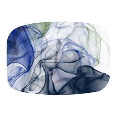 Blue Alcohol Ink Mini Square Pill Box by Dazzleway