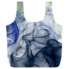 Blue Alcohol Ink Full Print Recycle Bag (xxl) by Dazzleway