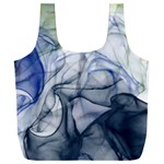 Blue alcohol ink Full Print Recycle Bag (XXL) Front