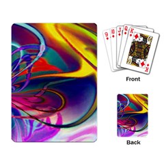 Colorful Rainbow Modern Paint Pattern 13 Playing Cards Single Design (rectangle) by DinkovaArt