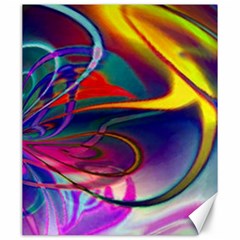 Colorful Rainbow Modern Paint Pattern 13 Canvas 20  X 24  by DinkovaArt