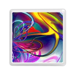 Colorful Rainbow Modern Paint Pattern 13 Memory Card Reader (square) by DinkovaArt