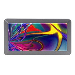 Colorful Rainbow Modern Paint Pattern 13 Memory Card Reader (mini) by DinkovaArt