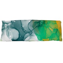 Orange And Green Alcohol Ink  Body Pillow Case (dakimakura) by Dazzleway