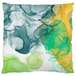 Orange and green alcohol ink  Large Flano Cushion Case (One Side) Front