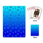 Butterflies at blue, two color tone gradient Playing Cards Single Design (Rectangle) Back