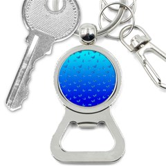 Butterflies At Blue, Two Color Tone Gradient Bottle Opener Key Chain by Casemiro