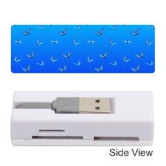 Butterflies At Blue, Two Color Tone Gradient Memory Card Reader (stick) by Casemiro