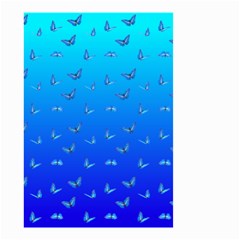 Butterflies At Blue, Two Color Tone Gradient Small Garden Flag (two Sides) by Casemiro