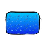 Butterflies at blue, two color tone gradient Apple iPad Mini Zipper Cases Front