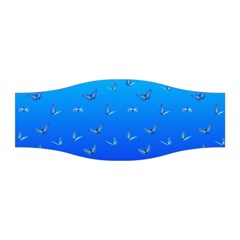 Butterflies At Blue, Two Color Tone Gradient Stretchable Headband by Casemiro