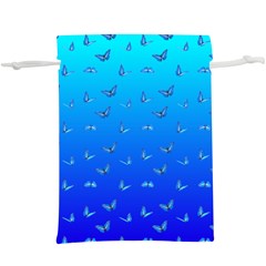 Butterflies At Blue, Two Color Tone Gradient  Lightweight Drawstring Pouch (xl) by Casemiro