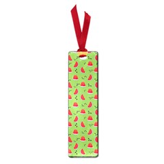 Juicy Slices Of Watermelon On A Green Background Small Book Marks by SychEva