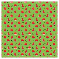 Juicy Slices Of Watermelon On A Green Background Lightweight Scarf  by SychEva