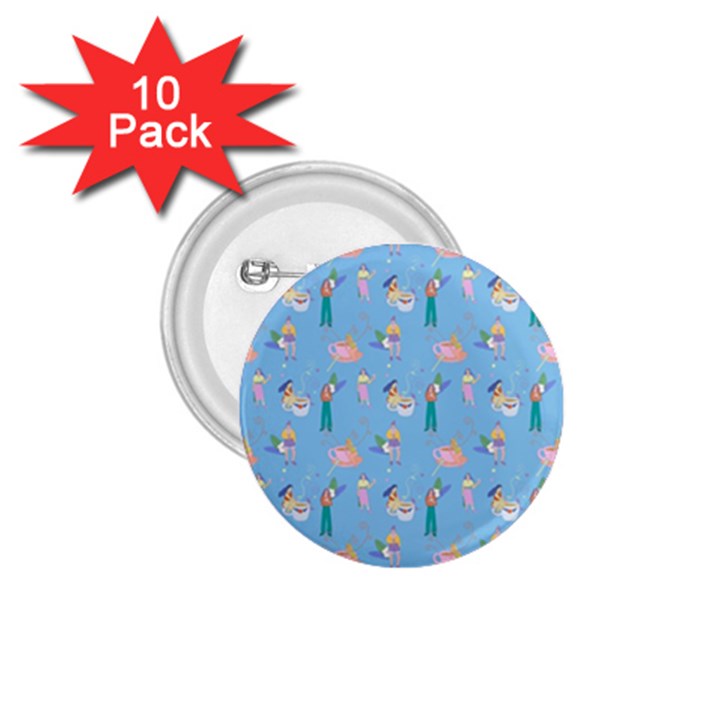 Beautiful Girls With Drinks 1.75  Buttons (10 pack)