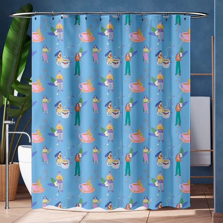 Beautiful Girls With Drinks Shower Curtain 60  x 72  (Medium) 