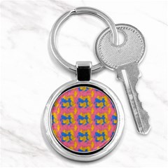 Abstract Painting Key Chain (round) by SychEva