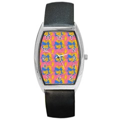 Abstract Painting Barrel Style Metal Watch by SychEva