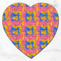 Abstract Painting Jigsaw Puzzle (heart) by SychEva