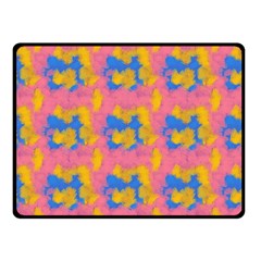 Abstract Painting Double Sided Fleece Blanket (small)  by SychEva