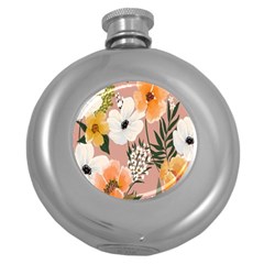 Floral Round Hip Flask (5 Oz) by Sparkle