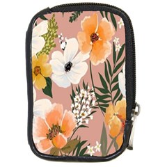 Floral Compact Camera Leather Case by Sparkle