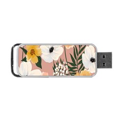 Floral Portable Usb Flash (one Side) by Sparkle