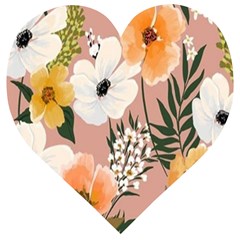 Floral Wooden Puzzle Heart by Sparkle