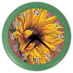 Sunflower Color Wall Clock