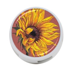 Sunflower 4-port Usb Hub (one Side) by Sparkle