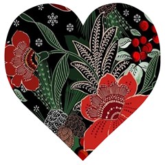 Floral Wooden Puzzle Heart by Sparkle