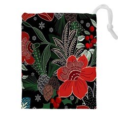 Floral Drawstring Pouch (5xl) by Sparkle