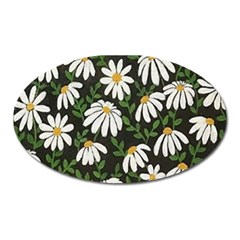 Floral Oval Magnet by Sparkle