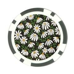 Floral Poker Chip Card Guard