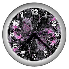 Punk Cyclone Wall Clock (silver) by MRNStudios