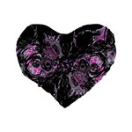 Punk Cyclone Standard 16  Premium Heart Shape Cushions Back