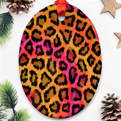 Leopard Print Ornament (Oval)