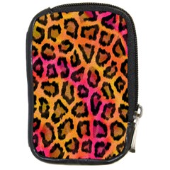 Leopard Print Compact Camera Leather Case