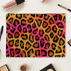 Leopard Print Cosmetic Bag (XL)