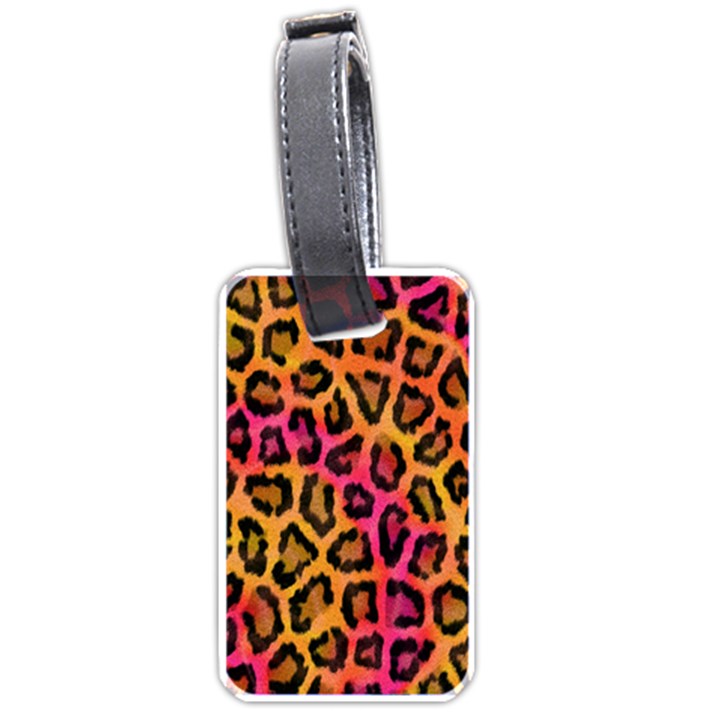 Leopard Print Luggage Tag (one side)