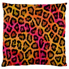 Leopard Print Standard Flano Cushion Case (Two Sides)