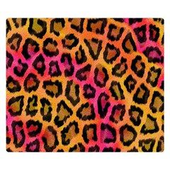 Leopard Print Double Sided Flano Blanket (Small) 