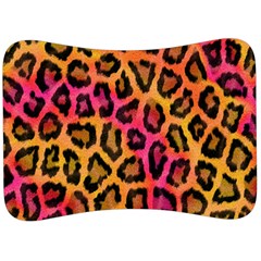 Leopard Print Velour Seat Head Rest Cushion