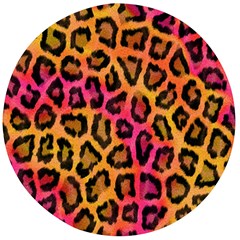 Leopard Print Wooden Bottle Opener (Round)