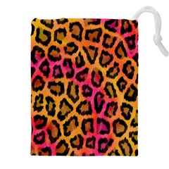 Leopard Print Drawstring Pouch (5XL)