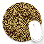 Fur-leopard 2 Round Mousepads Front