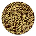 Fur-leopard 2 Magnet 5  (Round) Front