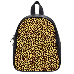 Fur-leopard 2 School Bag (small) by skindeep