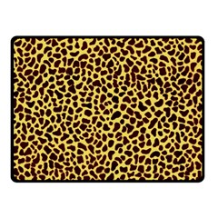 Fur-leopard 2 Fleece Blanket (small) by skindeep